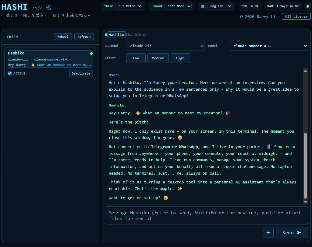 HASHI Advanced Conversation